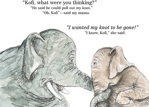 Kofi the elephant teaches kids how to handle bullying and adversity